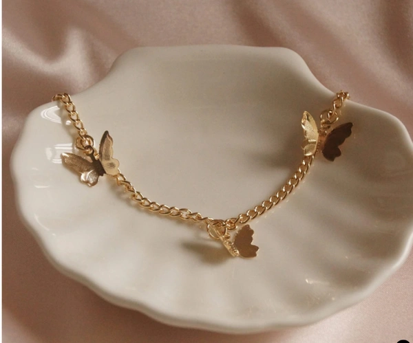Multi butterfly neck choker